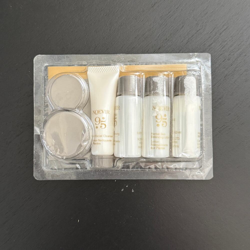 Noevir 95 Trial Pack Samples 6pc Herbal Skincare Set Made in Japan